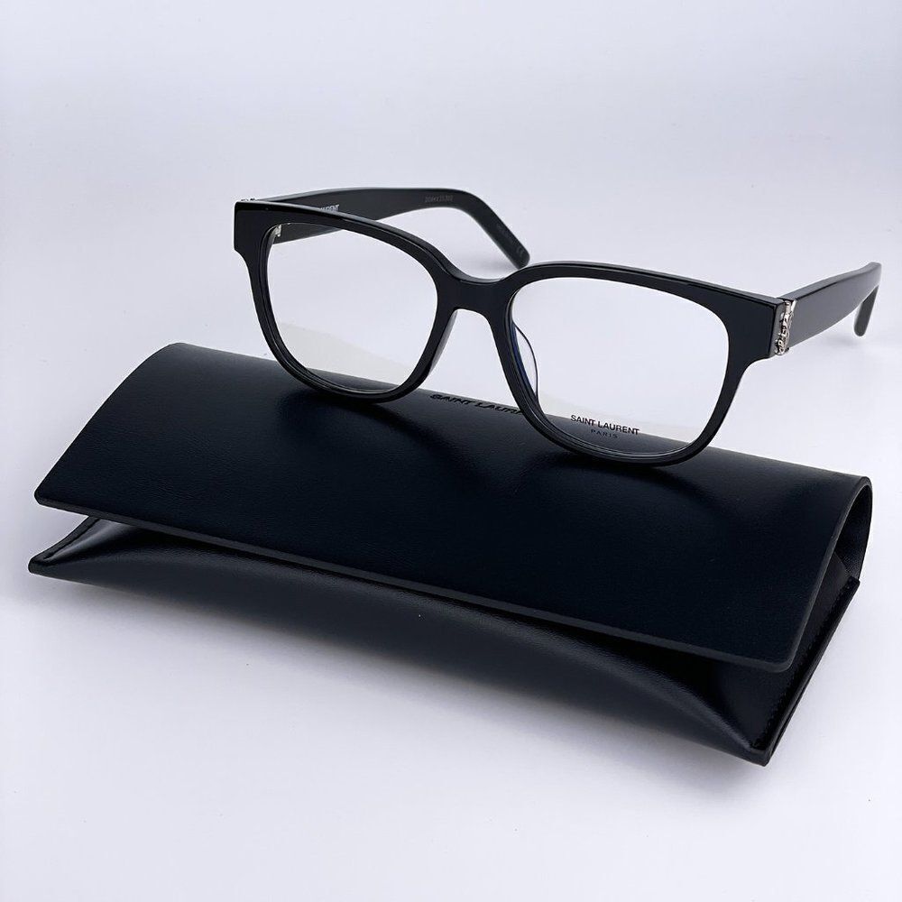 NEW Saint Laurent Classic SLM33/F 001 Black Cat Eye Women Eyeglasses - Picture 2 of 11
